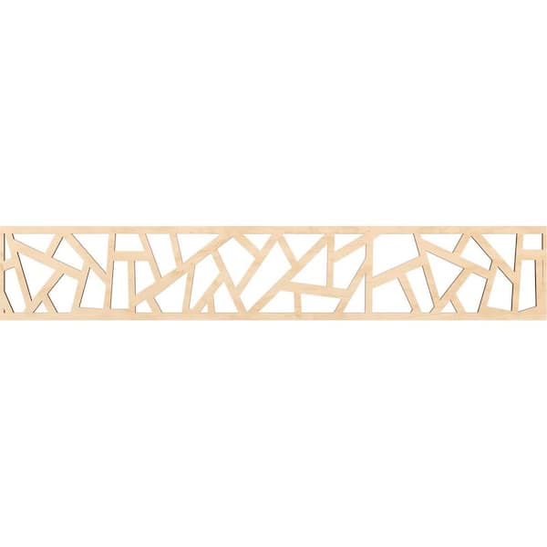 Ekena Millwork Harrisburg Fretwork 0.25 in. D x 46.625 in. W x 8 in. L Birch Wood Panel Moulding