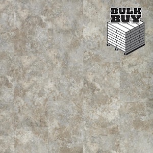 Basics Dark Gray Tones 20 MIL T x 12 in. W x 24 in. L Waterproof Glue Down Vinyl Tile Flooring (2160 sq. ft /Pallet)