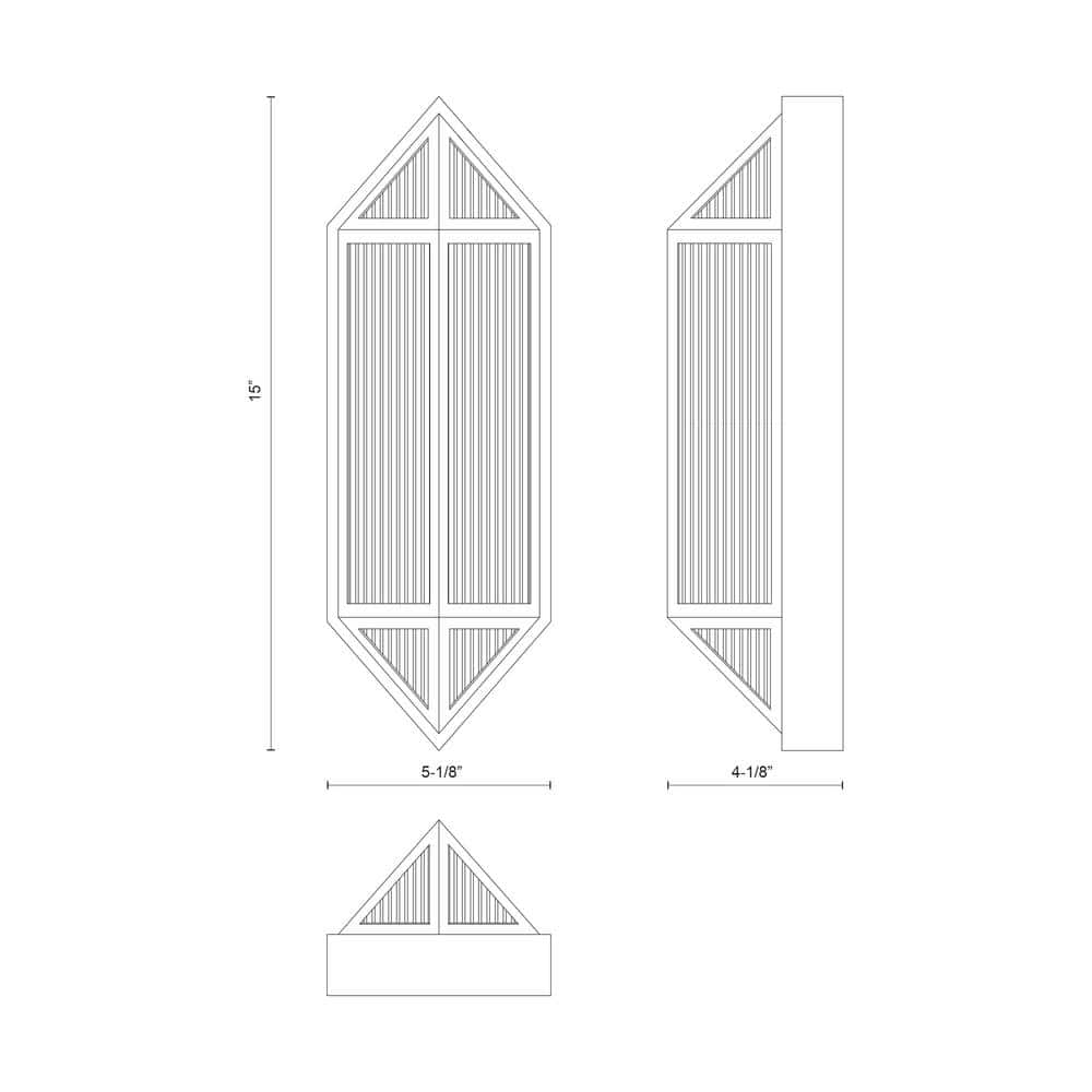 Black Ribbed Glass Modern Lantern Wall Sconce