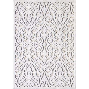 Lady Bird Beige 8 ft. x 11 ft. Indoor/Outdoor Area Rug