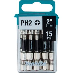 Impact XPS #2 Phillips 2 in. Power Bit (15-Pack)