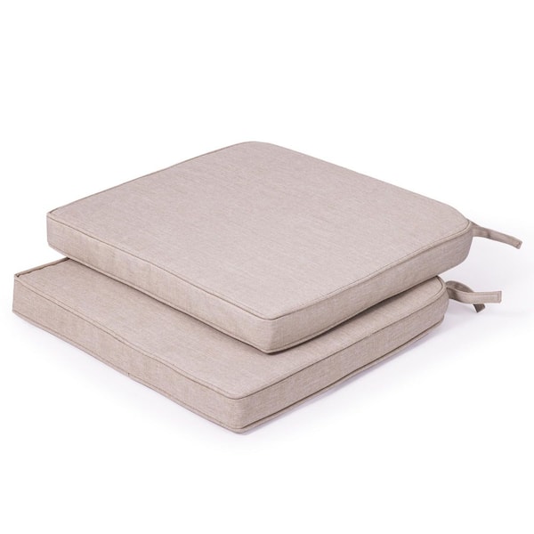 Sour Citrus 17.2 x 18.2 in. Outdoor/Indoor Chair Cushion, Patio Furniture Cushion for Patio Kitchen, Backyard, Beige