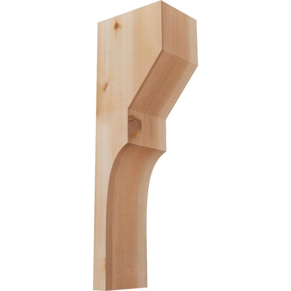 Ekena Millwork 5-1/2 in. x 8 in. x 24 in. Western Red Cedar Monterey Smooth Corbel