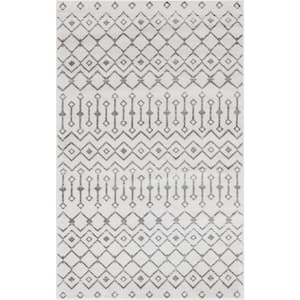 Moroccan Trellis White 10 ft. 8 in. x 16 ft. 5 in. Area Rug
