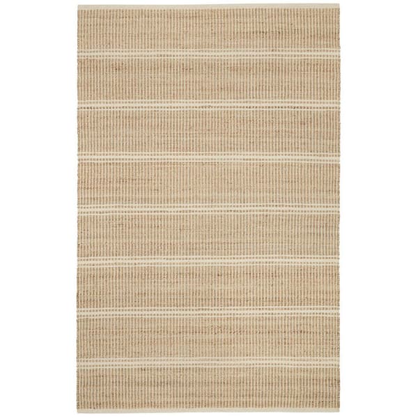 Arbor Ivory Handwoven Jute 8 ft. x 10 ft. Area Rug