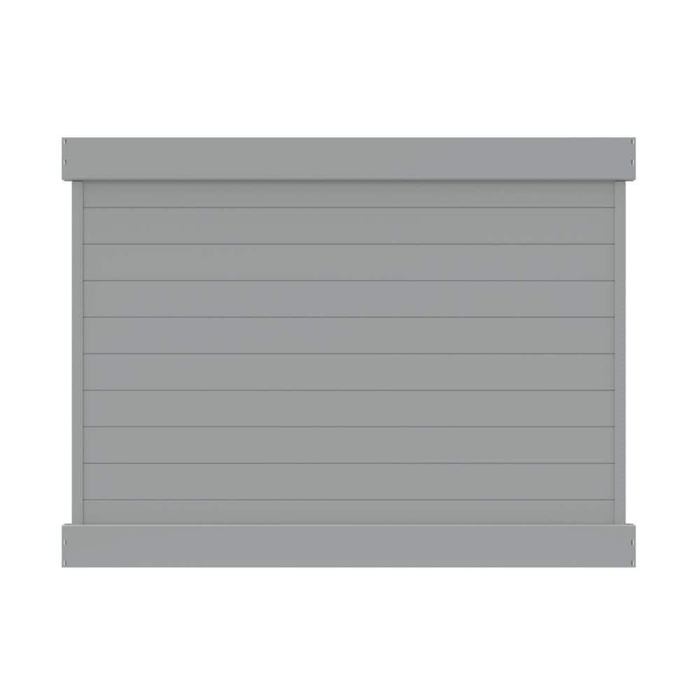 Horizontal 6 ft. H x 8 ft. W Gray Privacy Vinyl Fence Panel (Unassembled) price history on PriceWatchPro