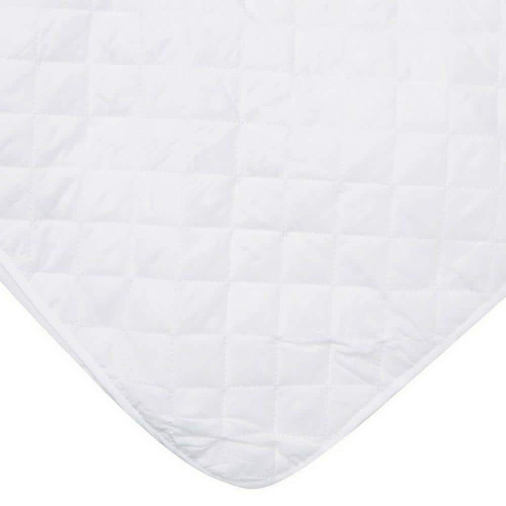 Luxurious King-Sized White Down Alternative Quilted Mattress Pad
