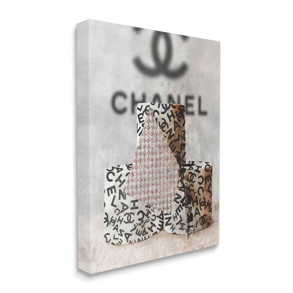 Fashion Forward Toilet Paper Designer Detail By Ziwei Li Unframed Print Abstract Wall Art 24 in. x 30 in. price history on PriceWatchPro
