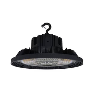 1 ft. Round 150-Watt Equivalent Integrated LED Dimmable Aluminum Alloy Black High Bay Light, 5000K