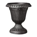 Traditional 10 in. x 12 in. Silver Plastic Urn