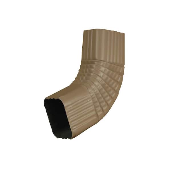 2 in. x 3 in. Pebblestone Clay Aluminum Downspout B-Elbow