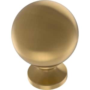 Orb 1-3/16 in. (30 mm) Modern Gold Round Cabinet Knob
