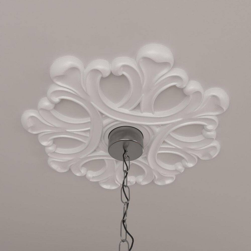 Palmetto Gray Urethane 11.5" Ceiling Medallion