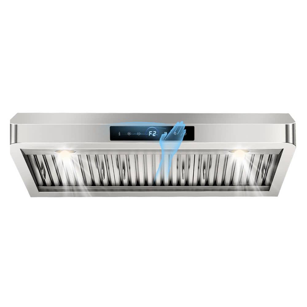 36 in. 1200 CFM Ducted Under Cabinet Range Hood in Stainless Steel with 4-Speed Settings and Gesture Control price history on PriceWatchPro