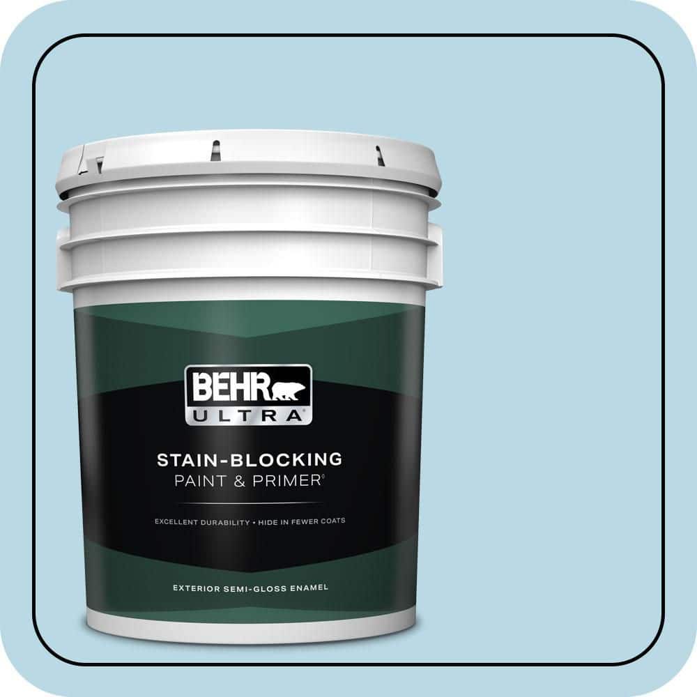 5 gal. #M490-1 Breezy Blue Semi-Gloss Enamel Exterior Paint & Primer price history on PriceWatchPro