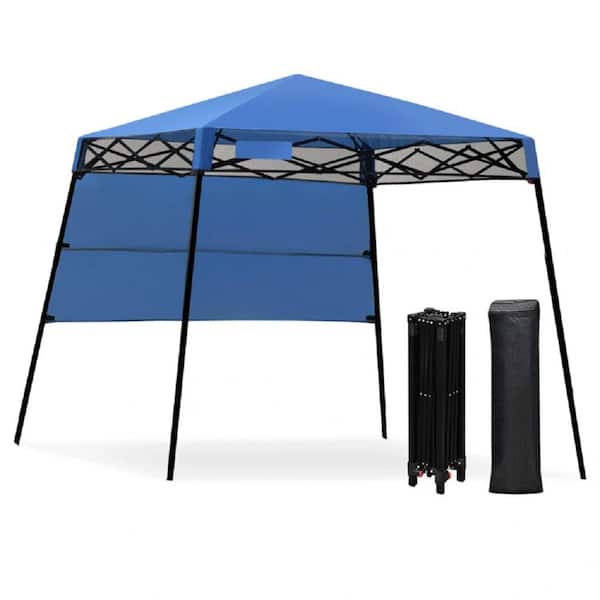 Amucolo 6 ft. x 6 ft. Blue Pop-up Canopy Tent with Carry Bag