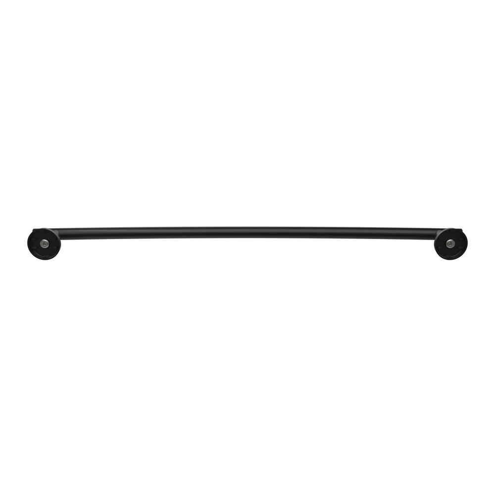 Matte Black Stainless Steel 24-inch Wall Mounted Towel Bar