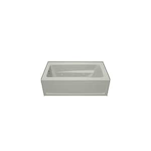 PRIMO 60 in. x 30 in. Whirlpool Bathtub with Left Drain in Oyster