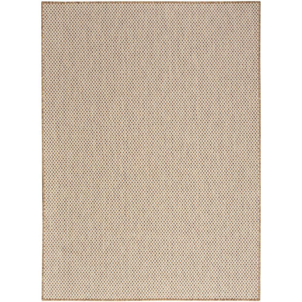 Courtyard Jute Ivory 6 ft. x 9 ft. All-Over Design Contemporary Area Rug price history on PriceWatchPro