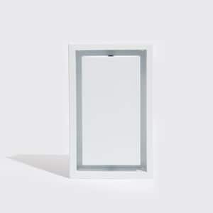 Fittes - Trappe de ventilation murale Lite Return Frame blanc satiné 10