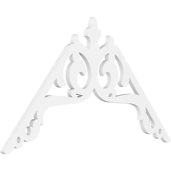 Ekena Millwork Amber 1 in. D x 28 in. W x 48 in. L Signature Urethane Gable Pediment