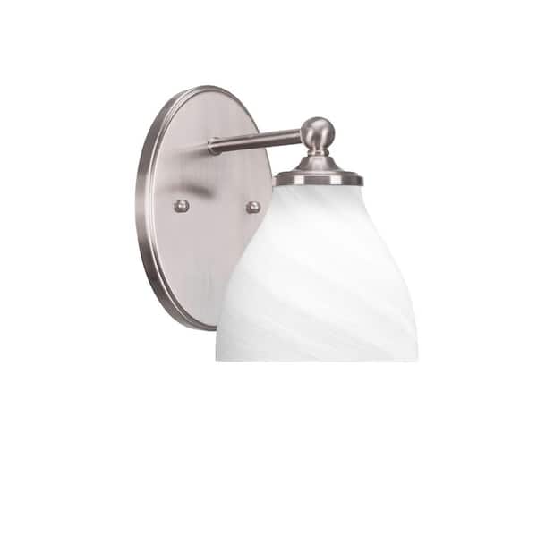Unbranded Royale 1-Light Brushed Nickel Wall Sconce
