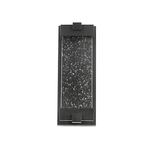 1-Light Matte Black not Motion Sensing LED Outdoor HardWired Wall Lantern Sconce with No Bulbs Included