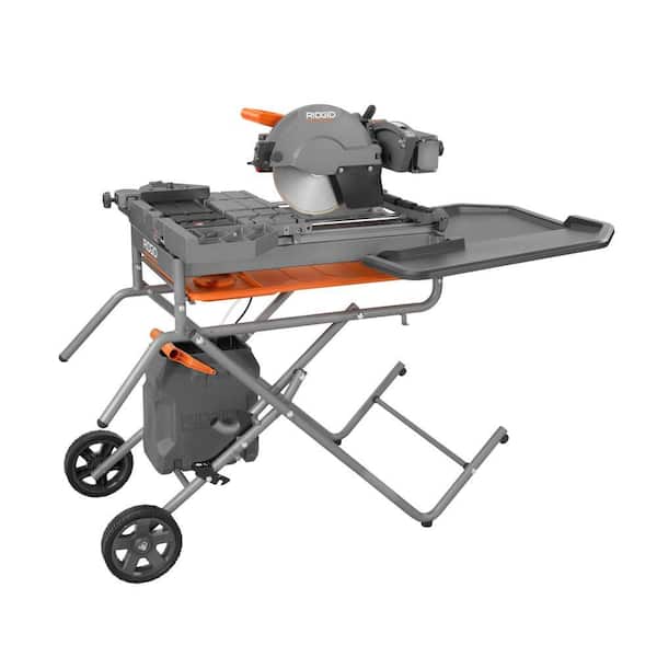 RIDGID 10 in. Wet Tile Saw with Stand