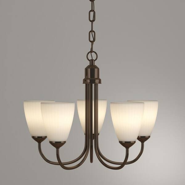 Progress Lighting Gather 5-Light Antique Bronze Transitional Chandelier