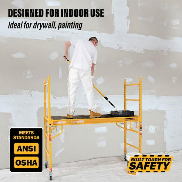 MetalTech - Safeclimb 6 ft. Baker Scaffold with Platform and Included Trap Door, 1250 lbs. Load Capacity