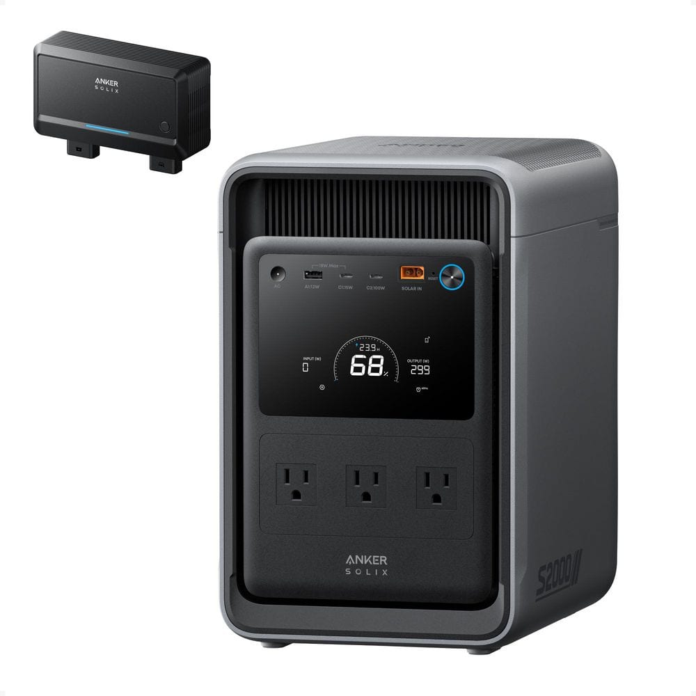 SOLIX S2000 Portable Power Station, 1,500W Battery Generator w/ Alternator Charger, Push Button Start, for Home Backup price history on PriceWatchPro