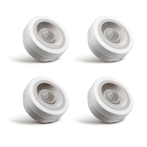 YANSUN 1-Light Motion Sensor Night Light Plug in 0. 6W Warm White, Automatic On/Off for Bedroom, Bathroom, Kids Room [4-Pack]