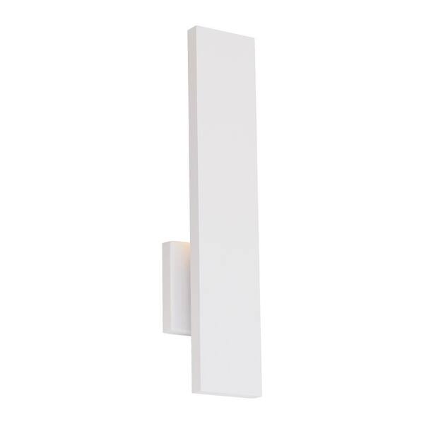 Unbranded Stag White Indoor/Outdoor Hardwired Coach Sconce with Color Selectable Integrated LED