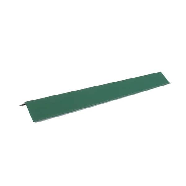 Fabral Shelterguard CE1 3 in. x 10.5 ft. Steel Trim Eave Flashing in Evergreen