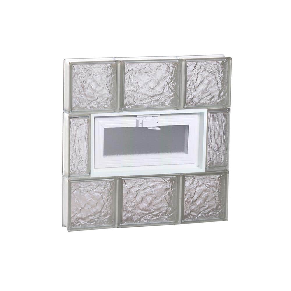 19.25 in. x 19.25 in. x 3.125 in. Frameless Ice Pattern Vented Glass Block Window price history on PriceWatchPro