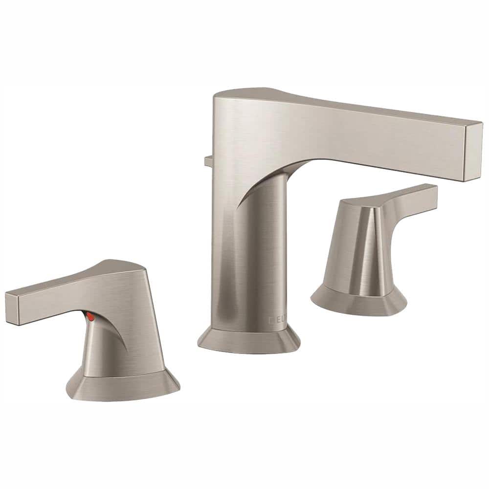 Stainless Steel Modern Widespread Bathroom Faucet