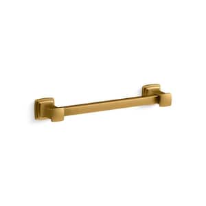 Riff 7 in. (178 mm) Center-to-Center Cabinet Pull in  Vibrant Brushed Moderne Brass