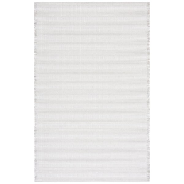 SAFAVIEH Augustine Ivory/Gray 6 ft. x 10 ft. Striped Area Rug