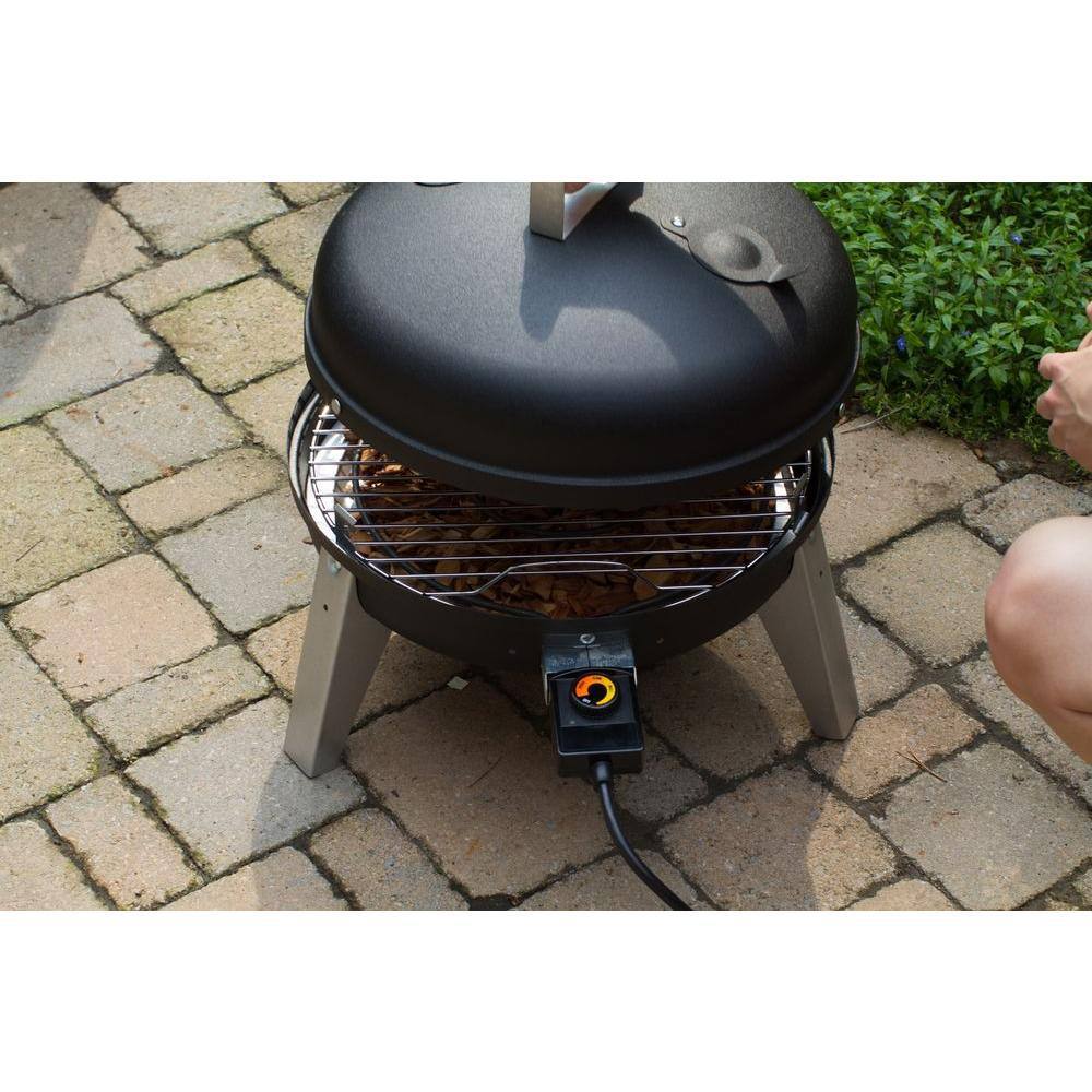 Americana Black Electric Water Smoker and Grill Combo
