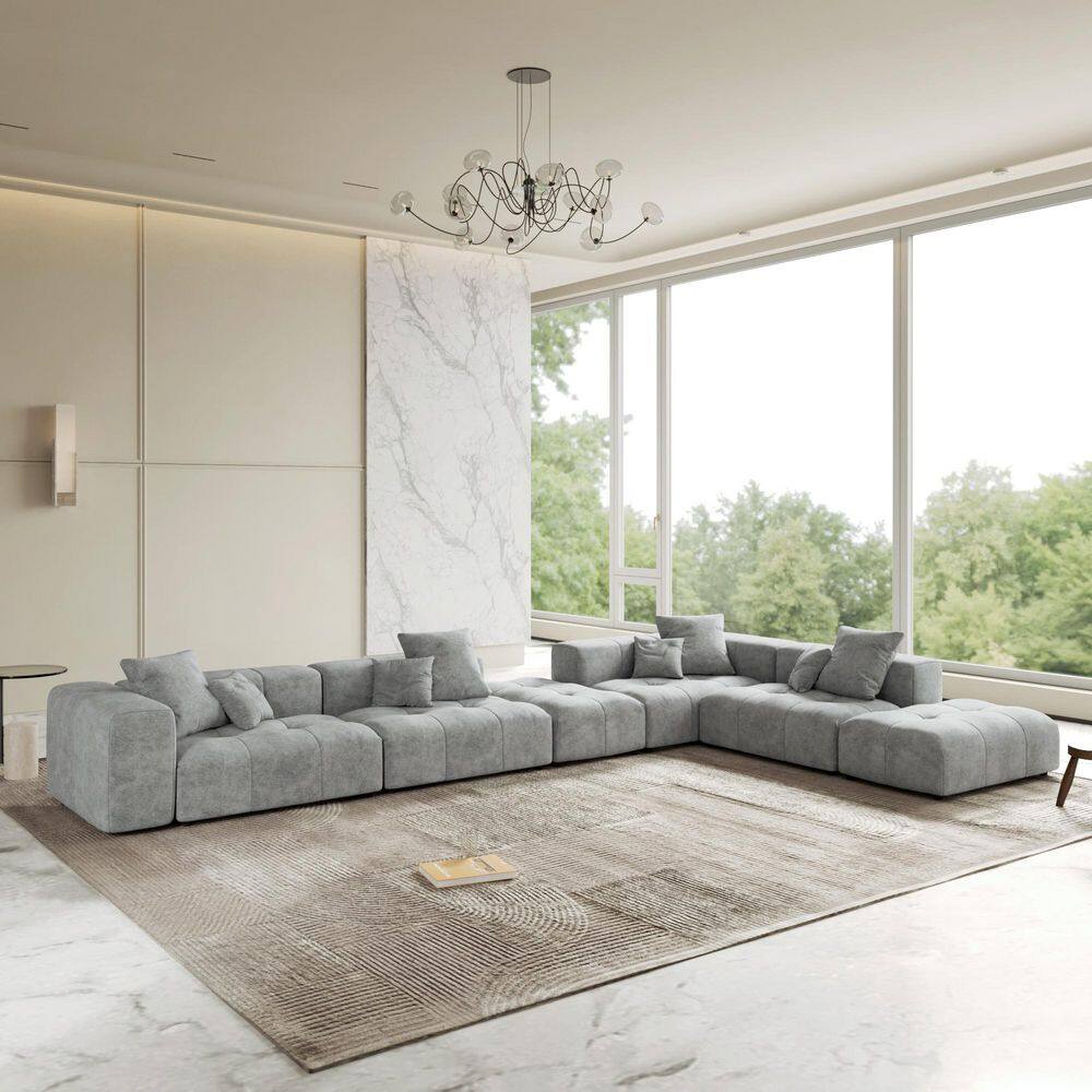 Oversized Square Arm U Shaped Sectional Sofa - rated 5 stars from 1 reviews