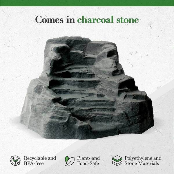 Algreen Tranquility Waterfall Fountain - Lightweight Polyethylene Garden Feature