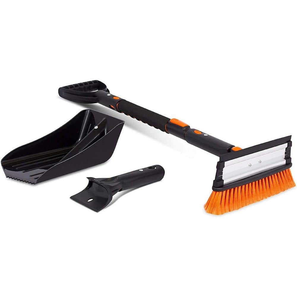 BirdRock Home Snow Moover 24 in. Compact Snow Brush with Ice Scraper for  Car Windshield 11232 - The Home Depot