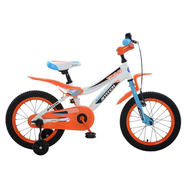 Stitch Trend Boy's Bike, 16 in. wheels, 10 in. frame in Blue/Orange
