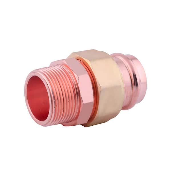2 in. x 2 in. Copper Press Male Union Press Fit x MNFT