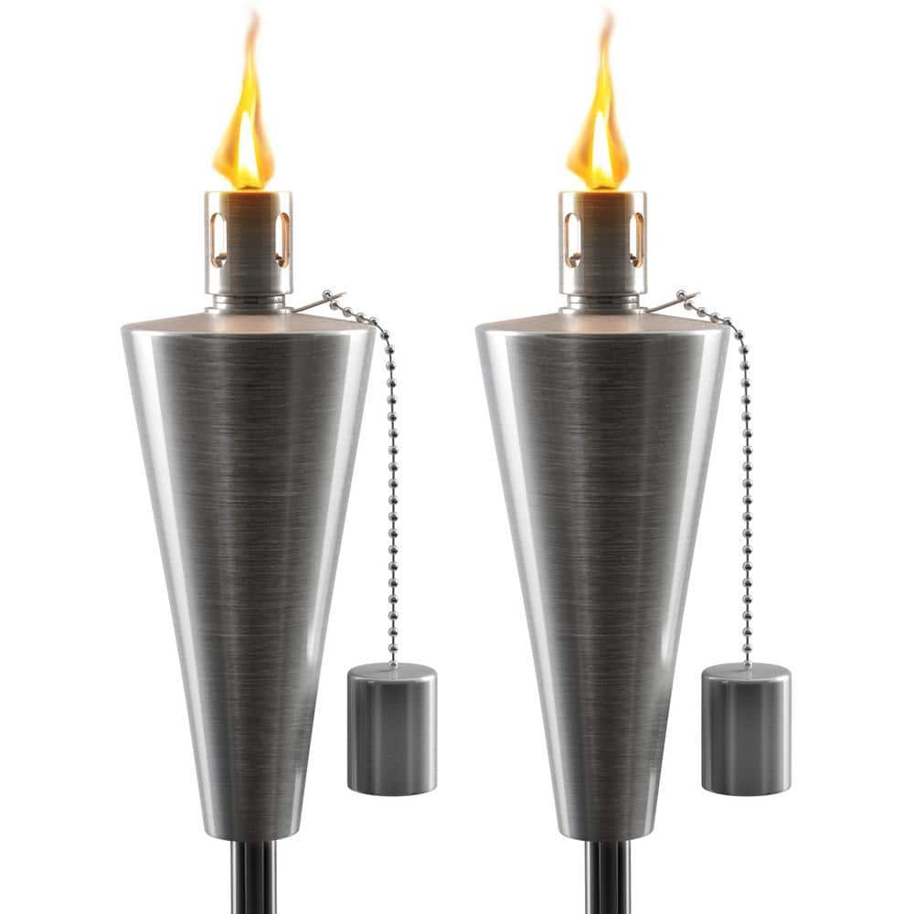 Sorbus Stainless Steel Outdoor Torches 5 ft. Oil Lamp for