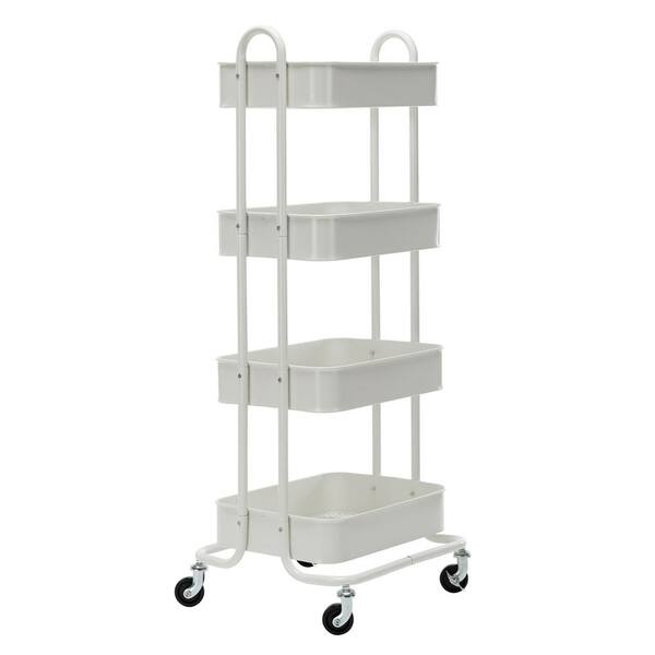 1pc Small Trolley Storage Rack For Kitchen, Bedroom, Bathroom, Living Room,  Multi-layer Rolling Cart For Baby Snacks, Mobile Storage Organizer