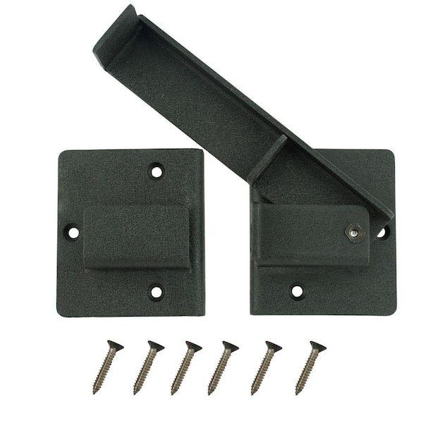 Everbilt Black Extra Heavy-Duty Gate Flip Latch