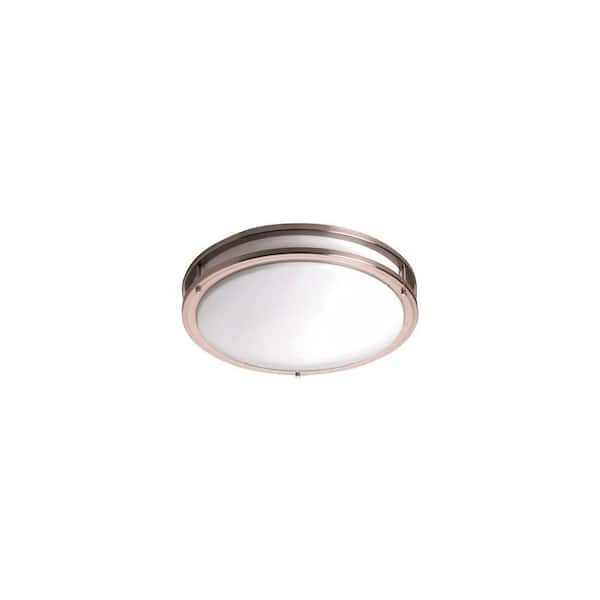 Monument 2-Light Satin Nickel Flushmount
