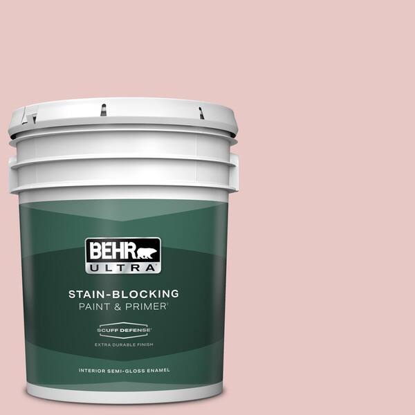 BEHR ULTRA 5 gal. #S150-1 Cherubic Extra Durable Semi-Gloss Enamel Interior Paint & Primer