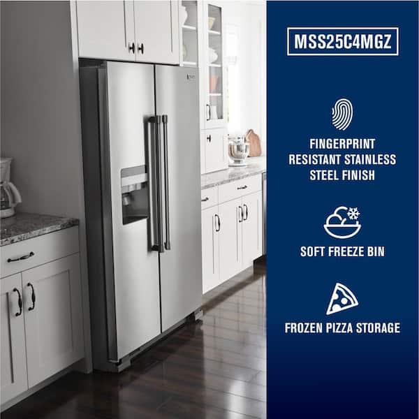 Maytag 24.5 cu. ft. Side by Side Refrigerator in Fingerprint